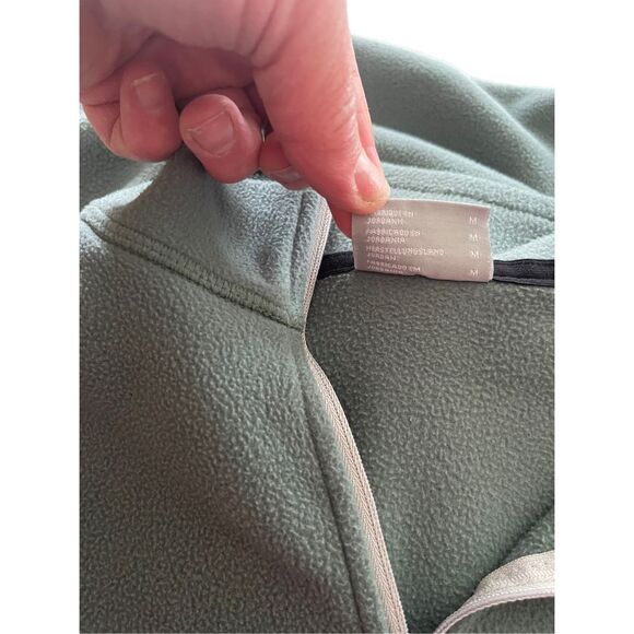 Columbia Womens Green Long Sleeve Fleece Stand-Up Collar Half Zip Sweater Medium - Picture 4 of 13